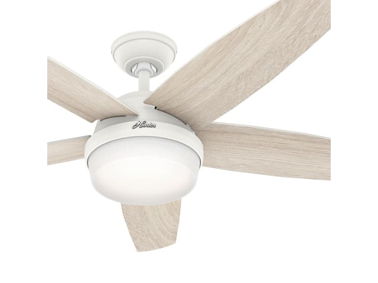Hunter Fan 52" w Light Kit and Remote White - Image 1