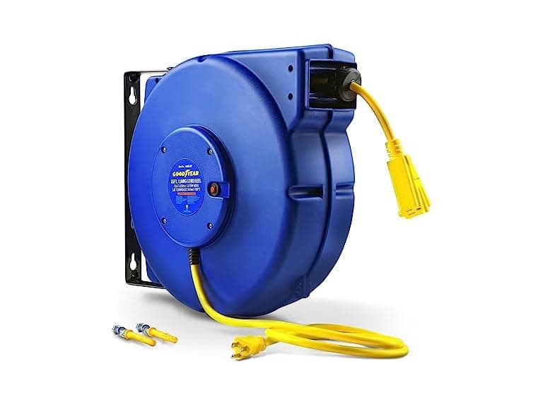 GOODYEAR Ext Cord Reel Retractable 12AWG x 65' - Image 1