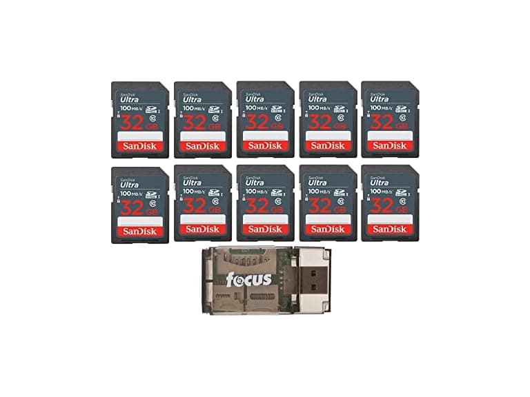 SanDisk 32GB Ultra SDHC UHS-I Memory Card (10-Pack) - Image 1