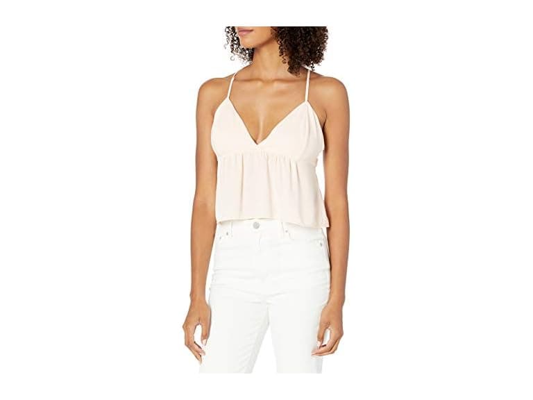 The Drop Shell Pink Peplum Cropped - Image 1