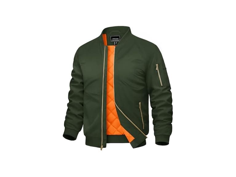 Crysully Men (L) Lightweight Bomber Windbreaker - Image 1
