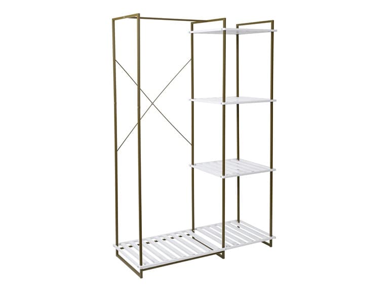 Honey-Can-Do Open Metal Closet Wardrobe
