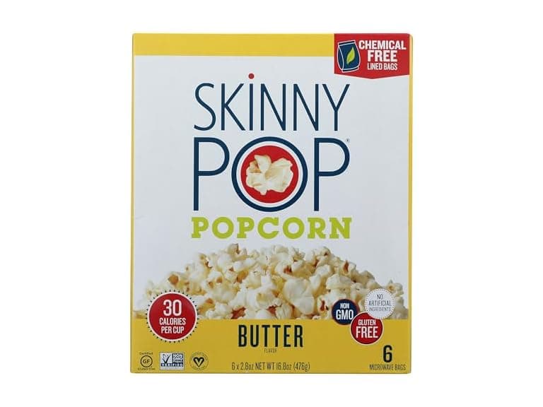 SKINNY POP Butter Microwave Popcorn, 16.8 oz - Image 1
