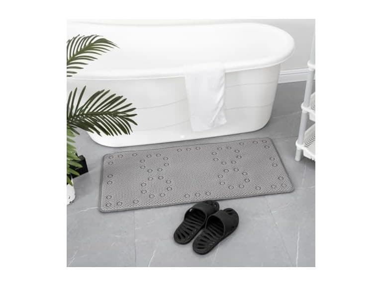 J&V Textiles Non Skid Foam Bath Mat -Choose Color - Image 1