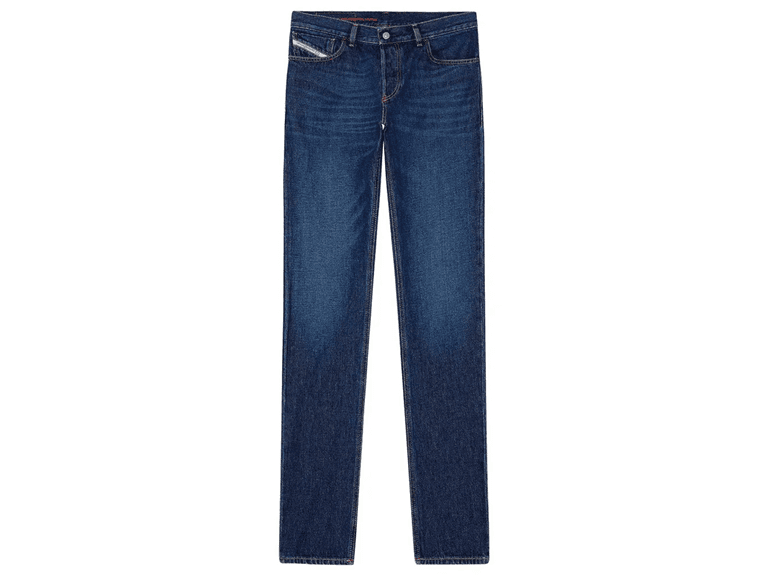 Diesel Mens Slim-Fit Denim Jeans (Blue) (Open Box) - Image 1