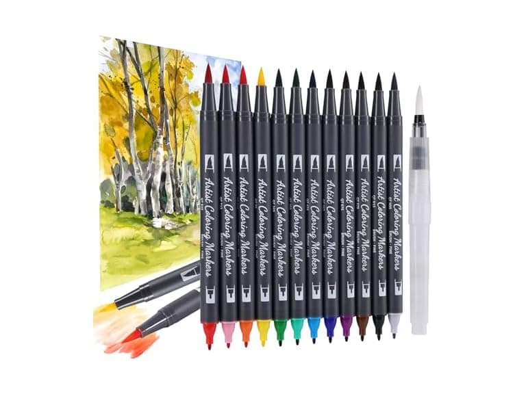 TOSHARE Dual Tip Watercoloer Makers - Image 1
