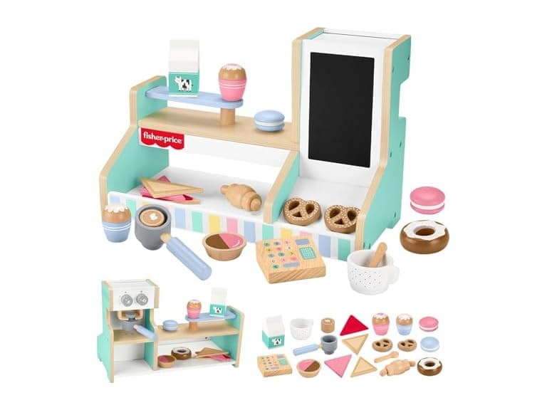 Fisher-Price Wood Pretend Play Coffee Shop - Image 1