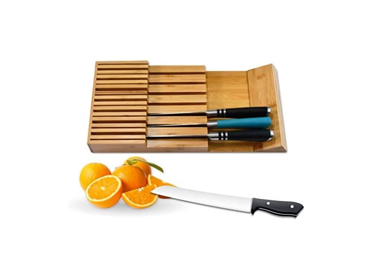 15 Knife Bamboo Drawer Organizer - Image 1