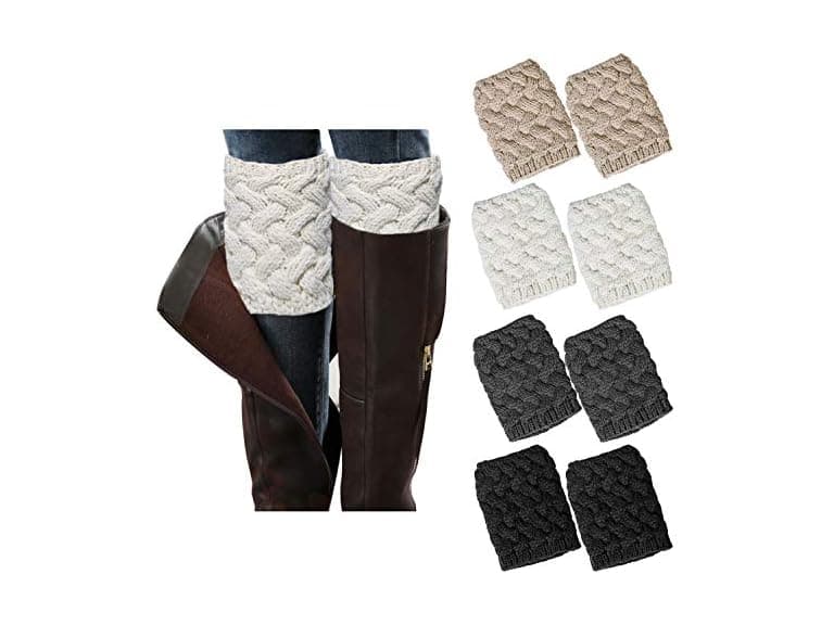 Loritta Women Boot Winter Knit Cuffs Leg Socks - Image 1