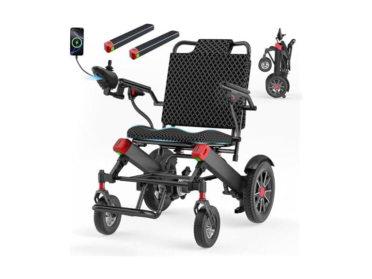 BIQISSI Electric Wheelchair for Adults, Motorized Wheelchair w/ 500W Brushless Motor, 350 LBS Capacity, 12 Miles Travel Range, Electric Wheelchairs for Seniors, B004 (Open Box) - Image 1