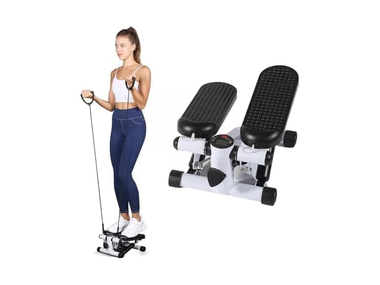 YSSOA Mini Stepper with Resistance Band - Image 1