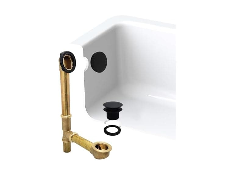 Westbrass 14in Waste Overflow Tip-Toe MB