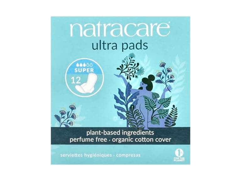 Natracare Ultra Pads, Organic Cotton - Image 1