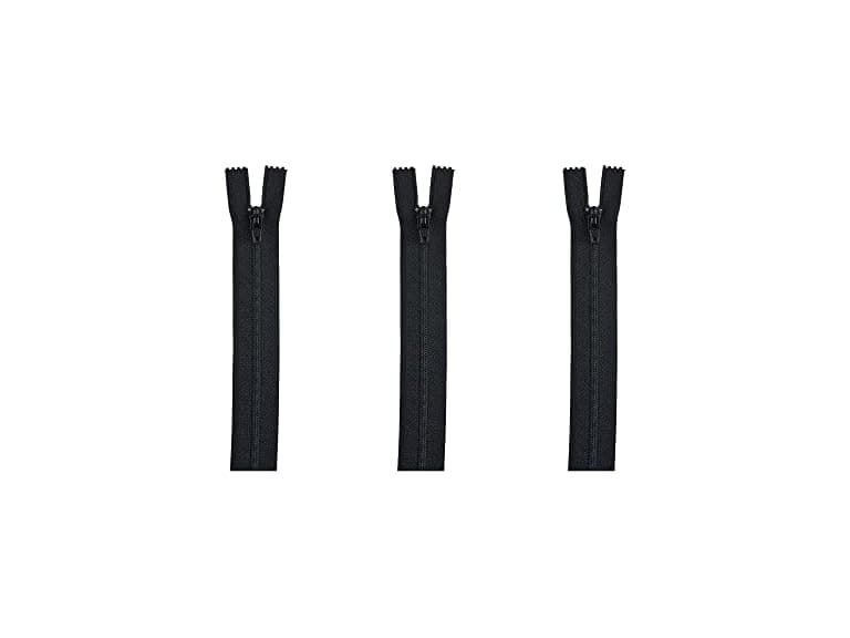 Coats & Clark All Purpose Zip Zipper, 14 Inches, Black 3PK - Image 1