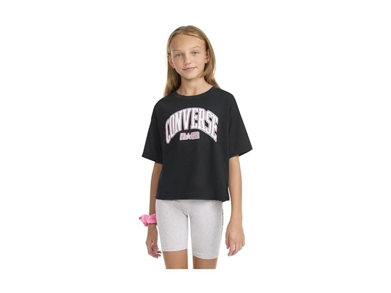 Converse Girl's Graphic Boxy Tee w/Scrunchie - Image 1