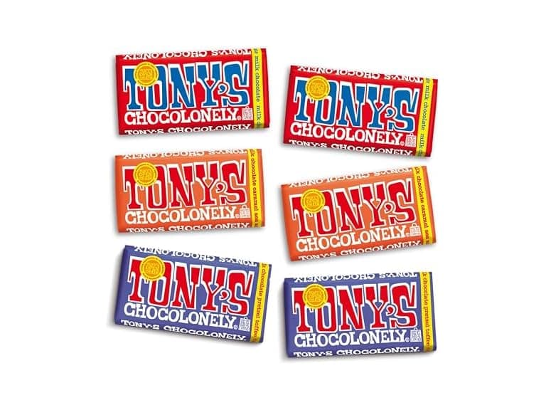 Tonys Chocolonely Milk Choc Bundle 6 Bar - Image 1
