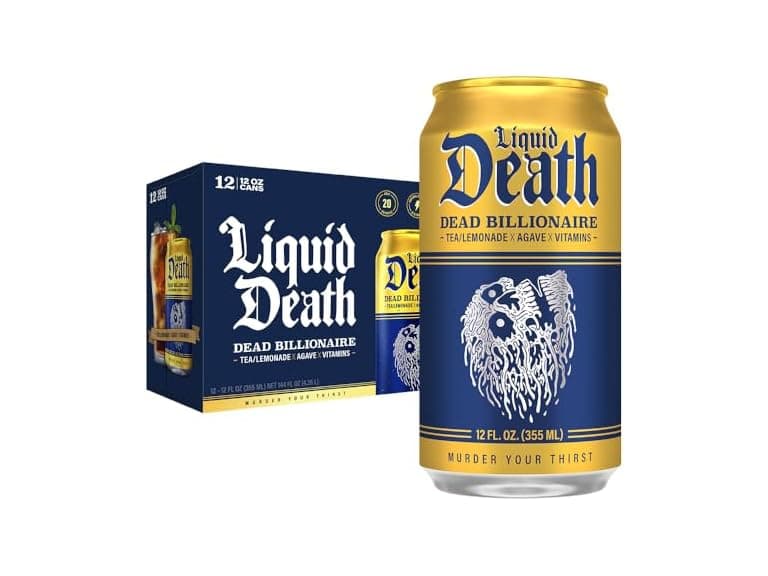 12PK Liquid Death Iced Tea (Black Tea/Lemonade) - Image 1