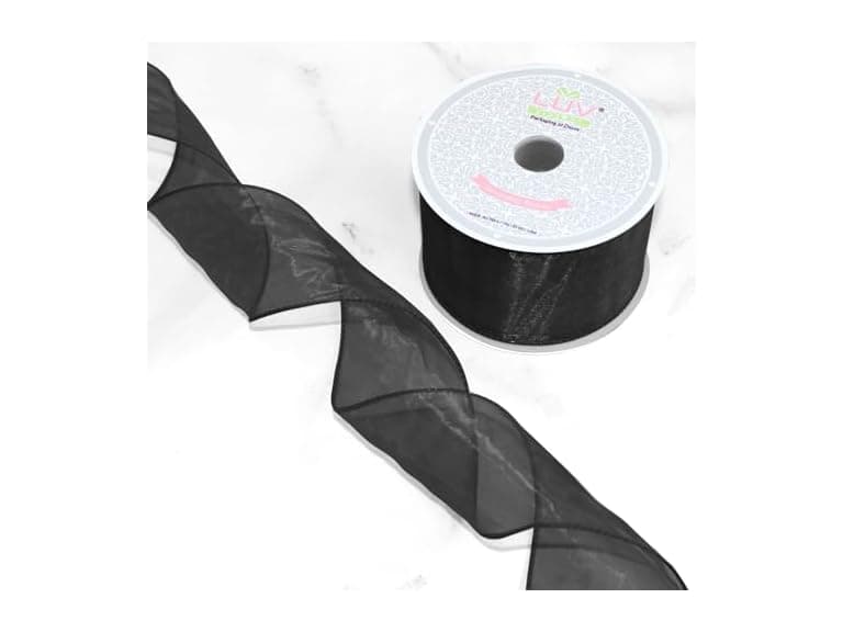 Creative Ideas Wired 2.5" Inch Organza Ribbon - Image 1