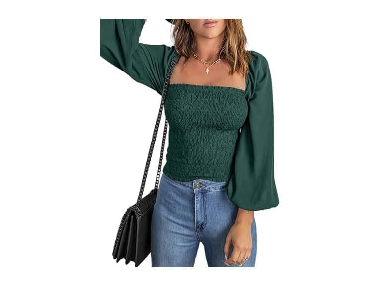 Evaless Women (L) Spring Clothes Trendy Long Shirt - Image 1