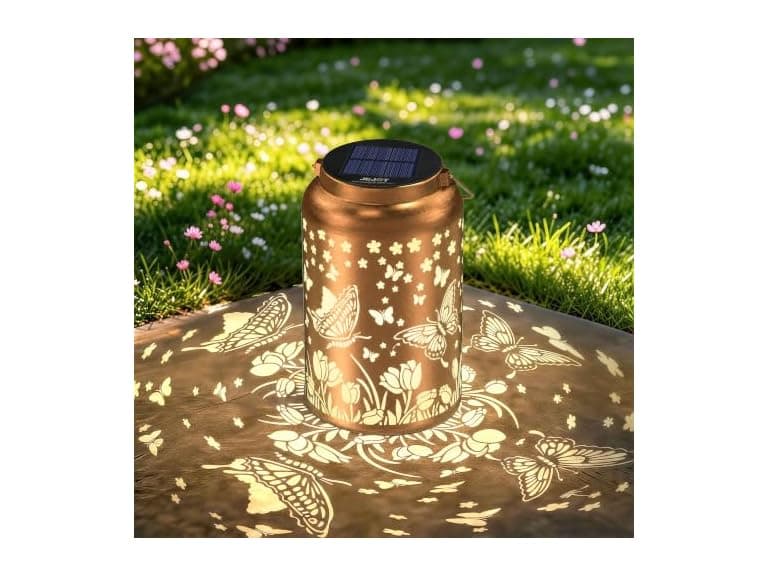JEJOT Butterfly Solar Lanterns Outdoor