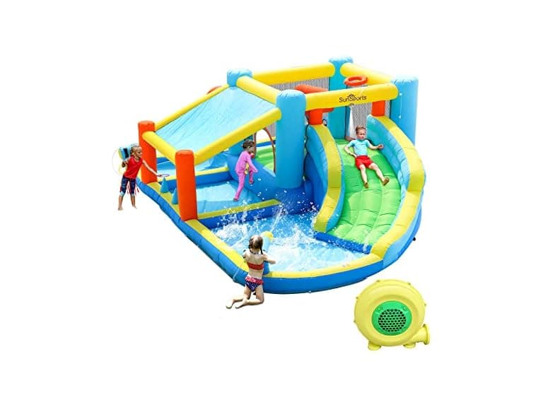 Sunshade Inflatable Water Slide - Image 1