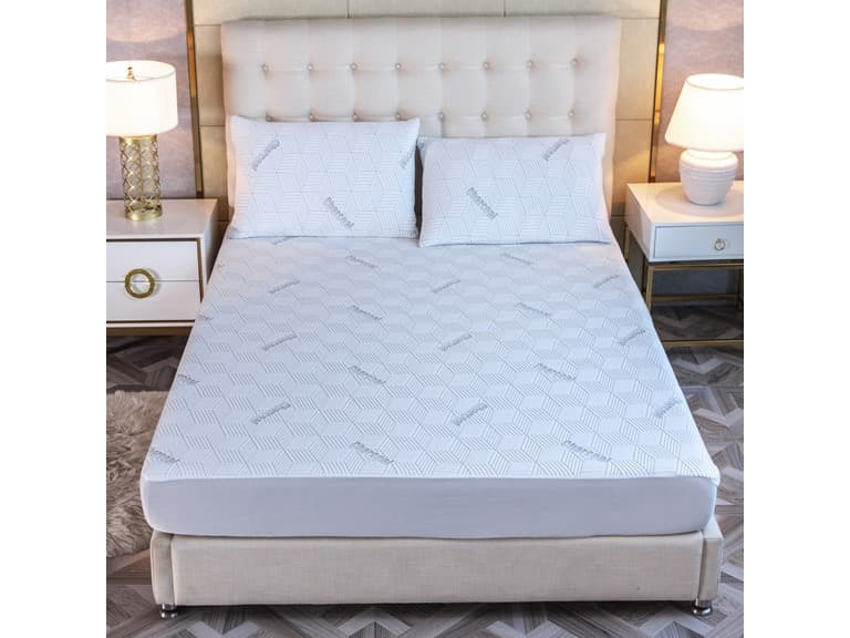 Charcoal Infused Waterproof Rayon Mattress Pad - Image 1