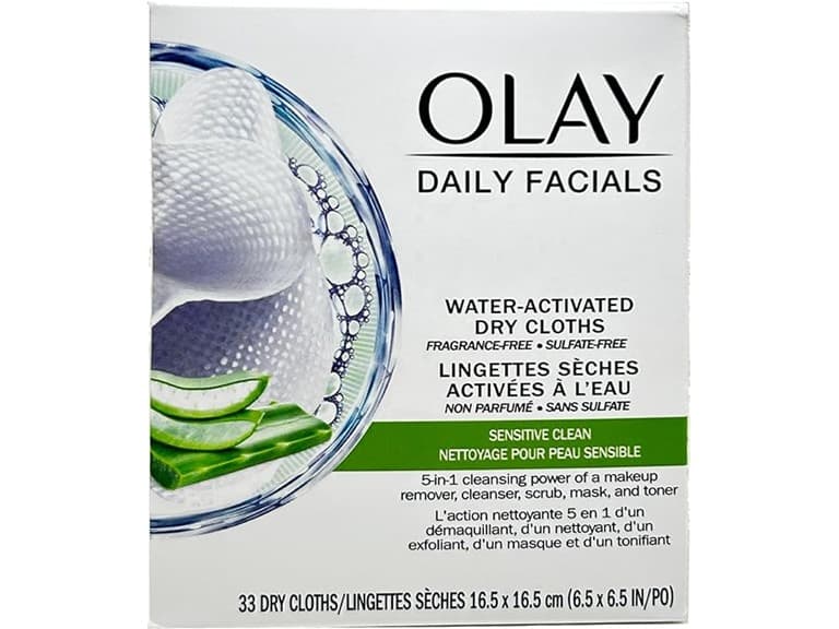 OLAY Daily Clean 5-in-1 Water Activated Cloths - Image 1