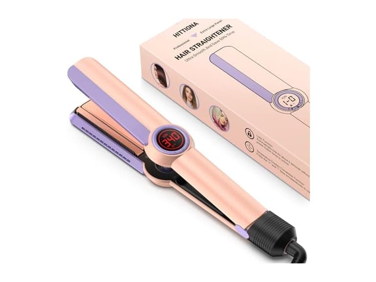 HITTIONA Flat Iron Hair Straightener – 1.75”  - Image 1