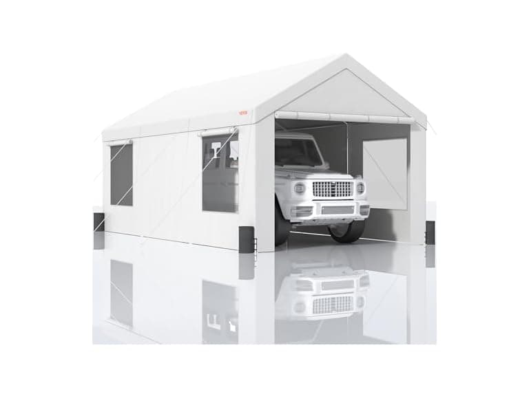 Carport, 12 x 20 ft Heavy Duty Car Canopy with - Image 1
