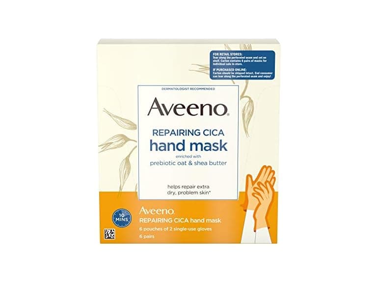 Aveeno Repairing Cica Hand Mask 6 Count - Image 1