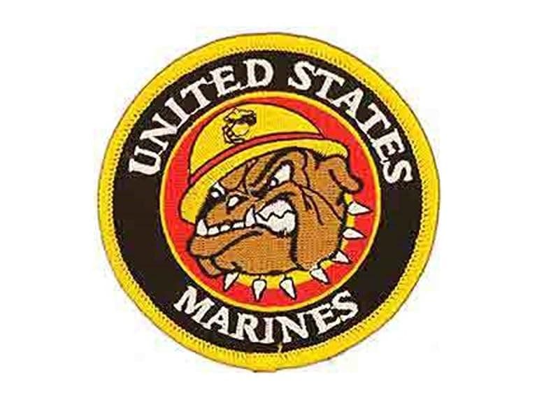EagleEmblems PM0066 Patch-USMC,Bulldog 3'' - Image 1
