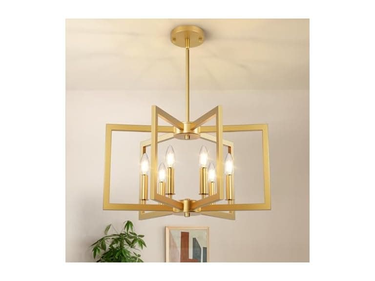 Bairth Gold Chandelier Farmhouse