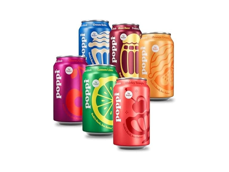 12PK Poppi Sparkling Prebiotic Soda Major Mix Variety - Image 1