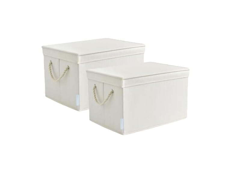 Sukkiri 2-Pack Foldable Storage Bins Ivory - Image 1