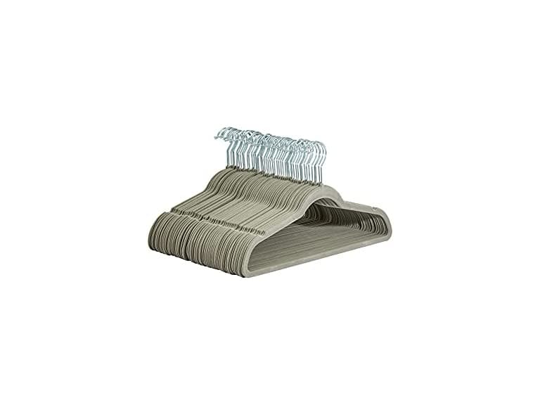 Amazon Basics Slim, Velvet, Non-Slip Hangers - Image 1