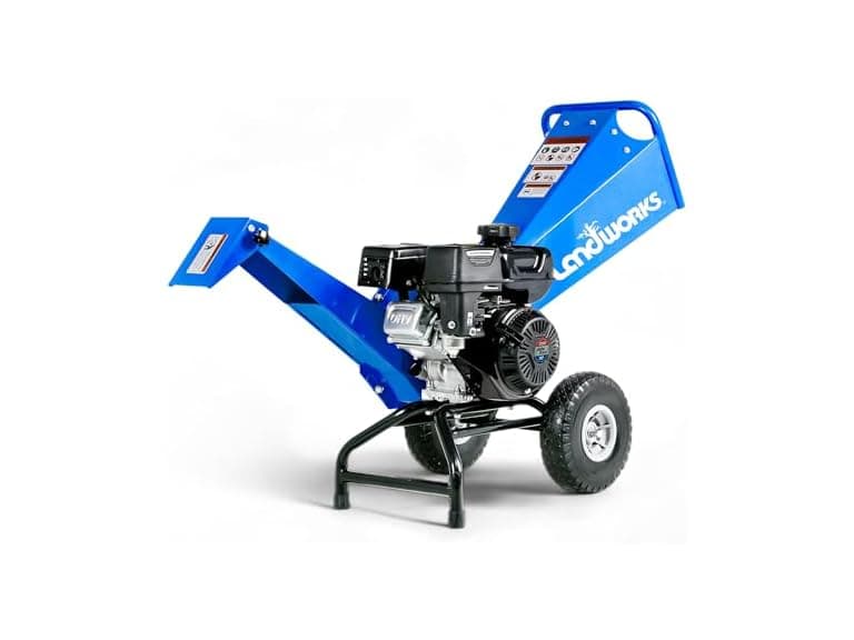Landworks Gas Powered Wood Chipper Shredder Mulcher - 7 HP - Image 1