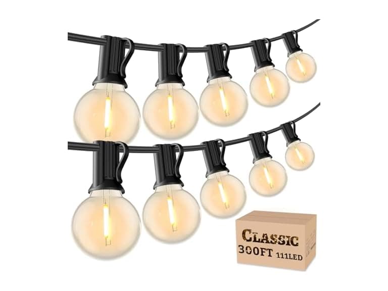 RTTY 300FT Outdoor String Lights G40