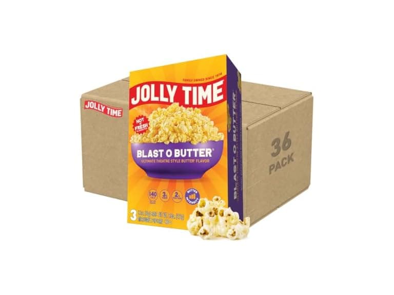 36PK Jolly Time Blast O Butter, Movie Theater Popcorn - Image 1