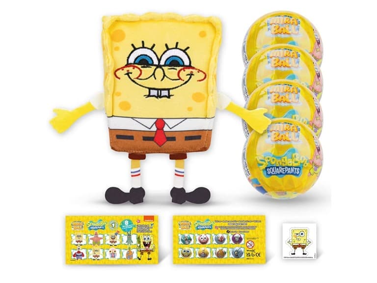 Miraball Surprise Plush - SpongeBob 4PK - Image 1