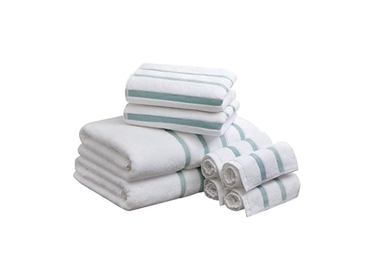 Comfort Spaces Zero Twist Bath Towel Set Cotton 8Pc - Image 1