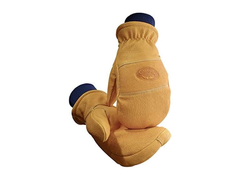 Caiman Chopper Mitt - Pig Grain, Knit Wrist, Heatrac Insulated - Image 1