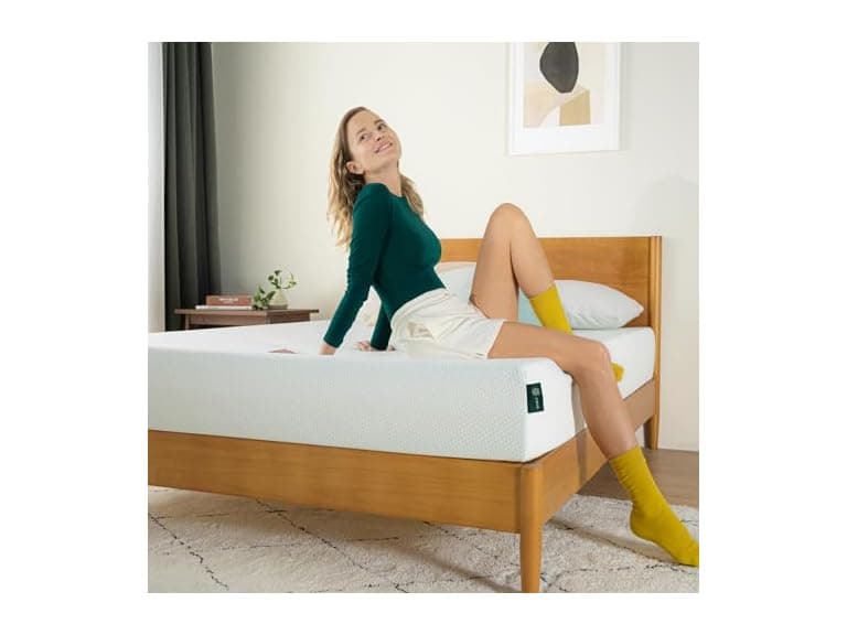Zinus 8" King Green Tea Memory Foam Mattress - Image 1