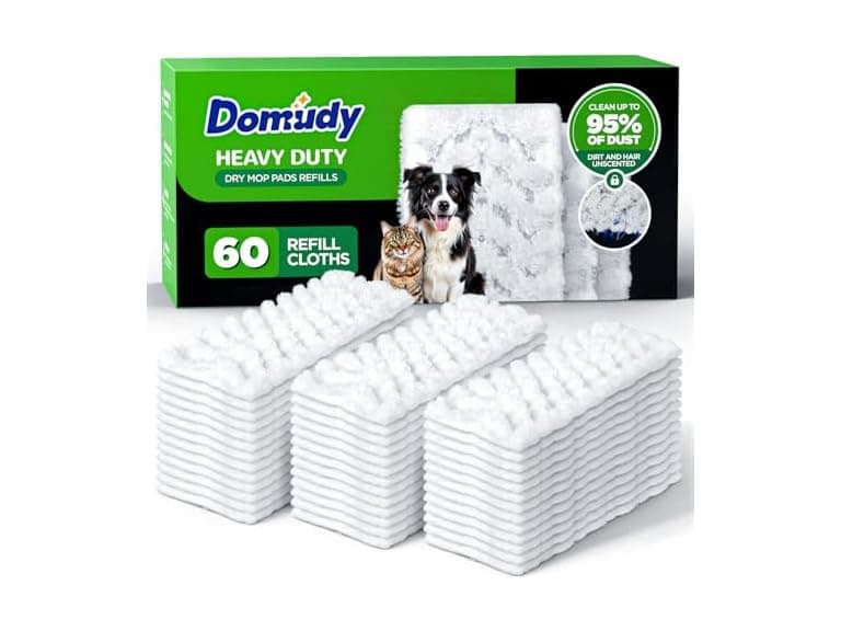 Domudy 60 Count Heavy Duty Dry Sweeping Cloths Refills - Image 1