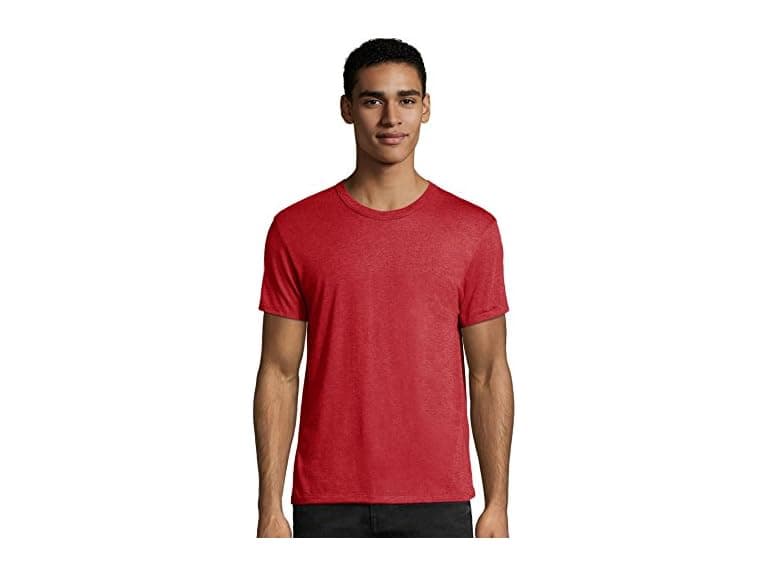 Hanes Men (S) Modal Triblend Carmine Trbl T-Shirt - Image 1