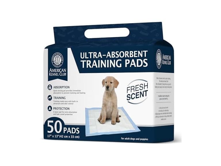 AKC Puppy Training Pads, 17" x 13", Fresh Scent - Image 1