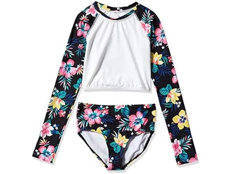 Kanu Surf Girls Long Sleeve Rashguard UPF 50+ Set - Image 1