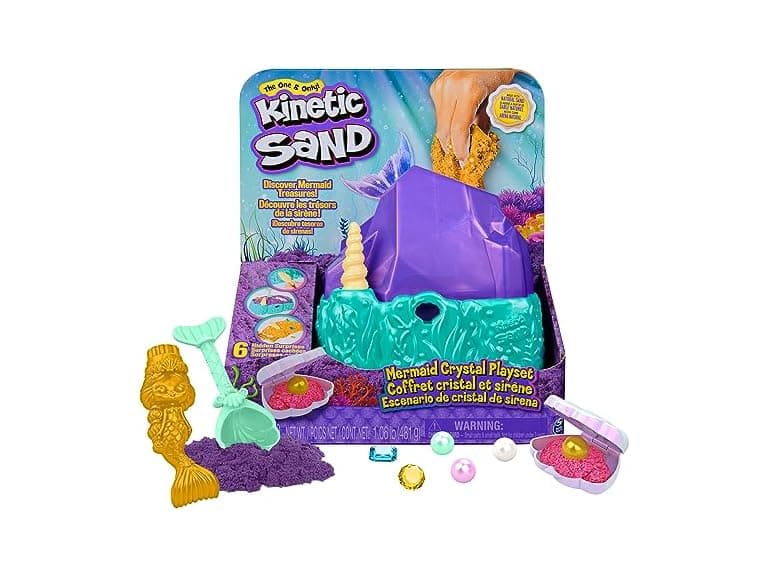 Kinetic Sand, Mermaid Crystal Playset - Image 1