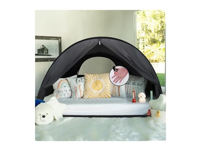 LEEDOR® Pop Up Bed Tent with Mesh & Shade Cloth Window - Image 1