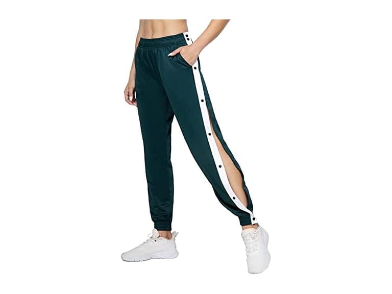 Xbtclxebco Girls (M) Side Split Snap Button Pants - Image 1