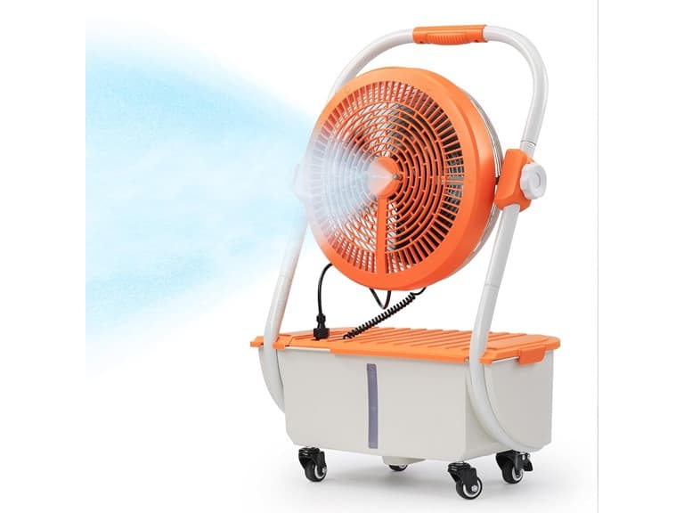 TURBRO AirSupply MS12 Portable Mist Fan Orange - Image 1
